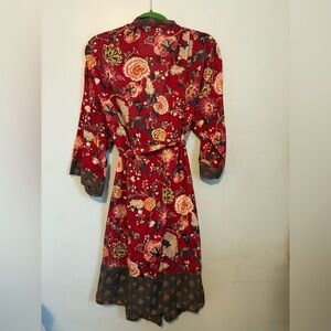 Floral Red Robe